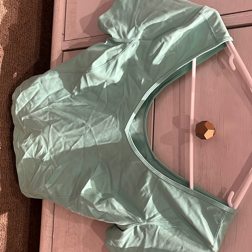 Lululemon align shirt, color is wild mint, size 6